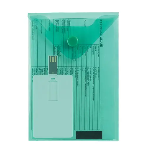 Папка-конверт с кнопкой МАЛОГО ФОРМАТА (105х148 мм), А6, зеленая, 0,18 мм, BRAUBERG, 227318, фото 7