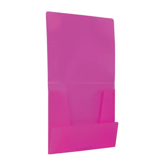 Папка на резинках BRAUBERG &quot;Neon&quot;, неоновая, розовая, до 300 листов, 0,5 мм, 227462, фото 4