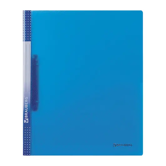 Папка на 2 кольцах BRAUBERG &quot;Диагональ&quot;, 25 мм, внутренний карман, тонированная синяя, до 170 листов, 0,7 мм, 227504, фото 2