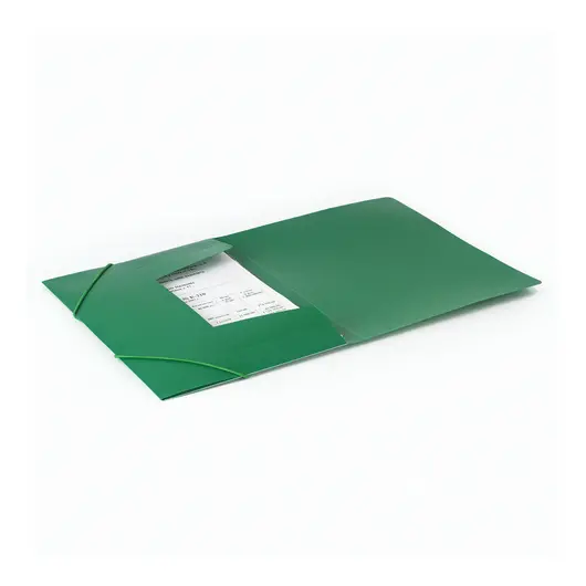 Папка на резинках BRAUBERG &quot;Office&quot;, зеленая, до 300 листов, 500 мкм, 227710, фото 8