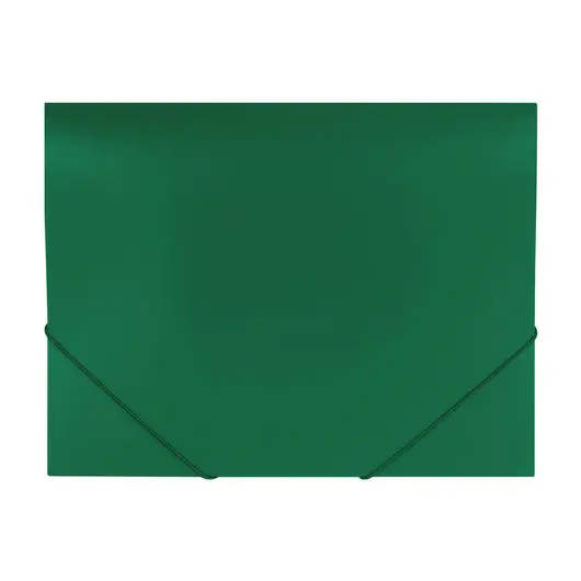 Папка на резинках BRAUBERG &quot;Office&quot;, зеленая, до 300 листов, 500 мкм, 227710, фото 2