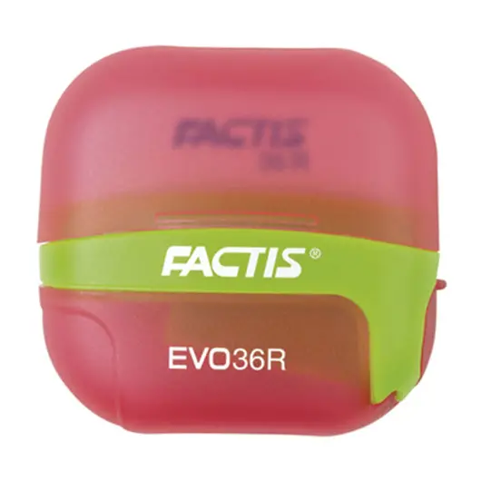 Точилка FACTIS EVO36R, с контейнером и стирательной резинкой, 50x50x25 мм, ассорти, F4707116, фото 2