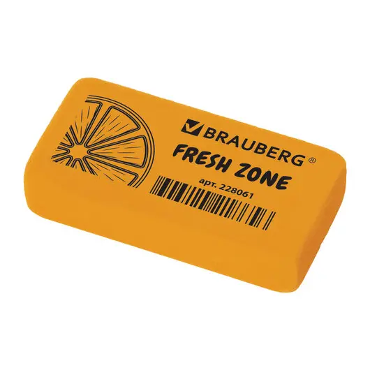 Ластик BRAUBERG Fresh Zone, 40*20*10 мм, цвет ассорти, термопластичная резина, 228061, фото 3
