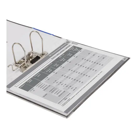 Папка-регистратор BRAUBERG, усиленный корешок, мраморное покрытие, 80 мм, с уголком, синяя, 228028, фото 7