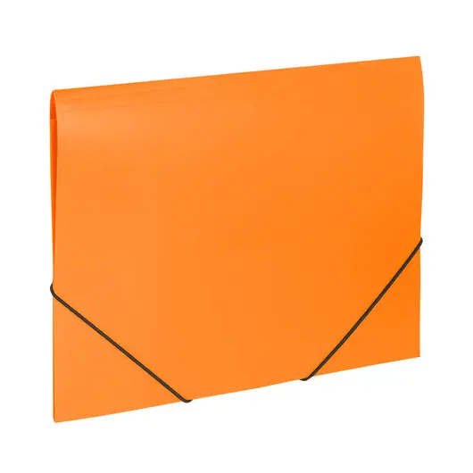 Папка на резинках BRAUBERG &quot;Office&quot;, оранжевая, до 300 листов, 500 мкм, 228084, фото 1
