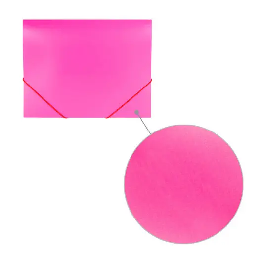 Папка на резинках BRAUBERG &quot;Office&quot;, розовая, до 300 листов, 500 мкм, 228083, фото 6
