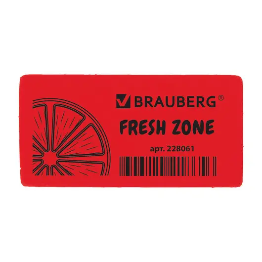 Ластик BRAUBERG Fresh Zone, 40*20*10 мм, цвет ассорти, термопластичная резина, 228061, фото 6