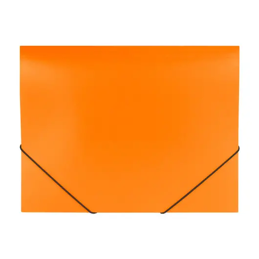 Папка на резинках BRAUBERG &quot;Office&quot;, оранжевая, до 300 листов, 500 мкм, 228084, фото 2