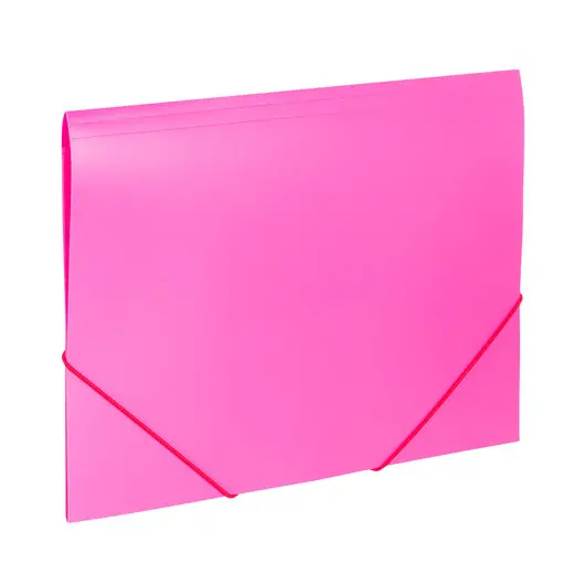 Папка на резинках BRAUBERG &quot;Office&quot;, розовая, до 300 листов, 500 мкм, 228083, фото 1