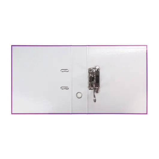 Папка-регистратор LEITZ, механизм 180°, с покрытием пластик, 80 мм, фиолетовая, 10101268, фото 3