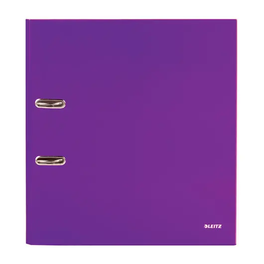 Папка-регистратор LEITZ &quot;WOW&quot;, механизм 180°, ламинированная, 80 мм, фиолетовая, 10050062, фото 3