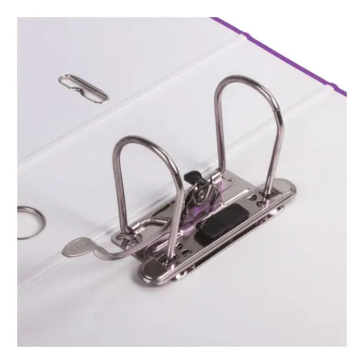 Папка-регистратор LEITZ, механизм 180°, с покрытием пластик, 80 мм, фиолетовая, 10101268, фото 5