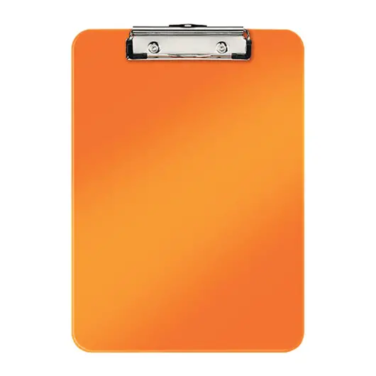 Доска-планшет LEITZ &quot;WOW&quot;, с верхним прижимом, A4, 320х228 мм, пластик, 1,7 мм, оранжевая, 39710044, фото 1