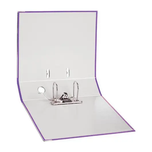 Папка-регистратор LEITZ, механизм 180°, с покрытием пластик, 80 мм, фиолетовая, 10101268, фото 4