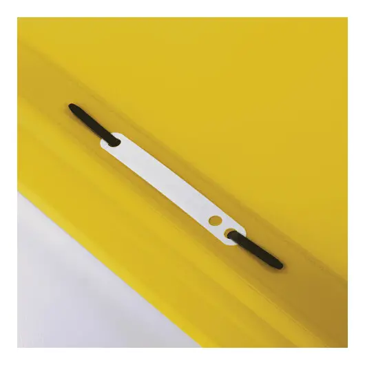 Скоросшиватель пластиковый BRAUBERG, А4, 130/180 мкм, желтый, 228671, фото 4