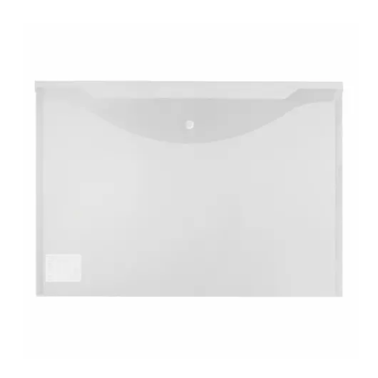 Папка-конверт с кнопкой БОЛЬШОГО ФОРМАТА (300х430 мм), А3, прозрачная, 0,15 мм, STAFF, 228667, фото 2