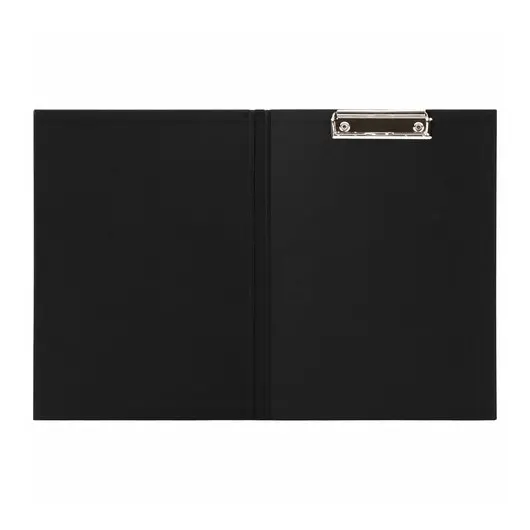 Папка-планшет STAFF, А4 (230х314 мм), с прижимом и крышкой, картон/бумвинил, черная, 229053, фото 3