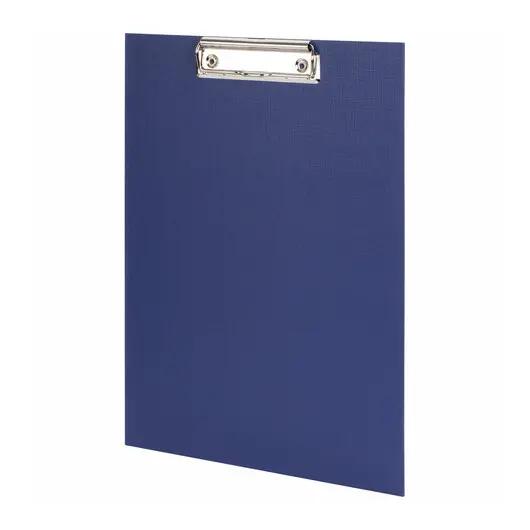 Доска-планшет STAFF с прижимом А4 (225х316 мм), картон/бумвинил, синяя, 229052, фото 1