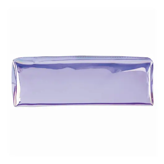 Пенал-косметичка ЮНЛАНДИЯ, прозрачный полиуретан, Glossy, фиолетовый, 20х5х6 см, код_, 228985, фото 5
