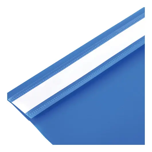 Скоросшиватель пластиковый STAFF, А4, 100/120 мкм, голубой, 229236, фото 5