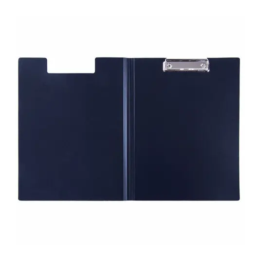 Папка-планшет STAFF, А4 (310х230 мм), с прижимом и крышкой, пластик, синяя, 0,5 мм, 229220, фото 4