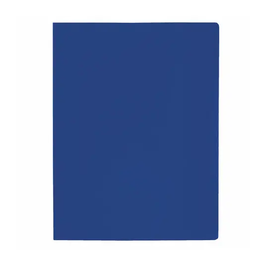 Папка с боковым металлическим прижимом STAFF, синяя, до 100 листов, 0,5 мм, 229232, фото 2