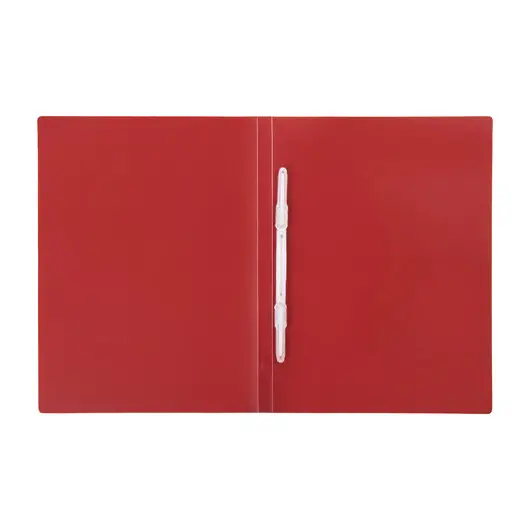 Папка с пластиковым скоросшивателем STAFF, красная, до 100 листов, 0,5 мм, 229229, фото 3