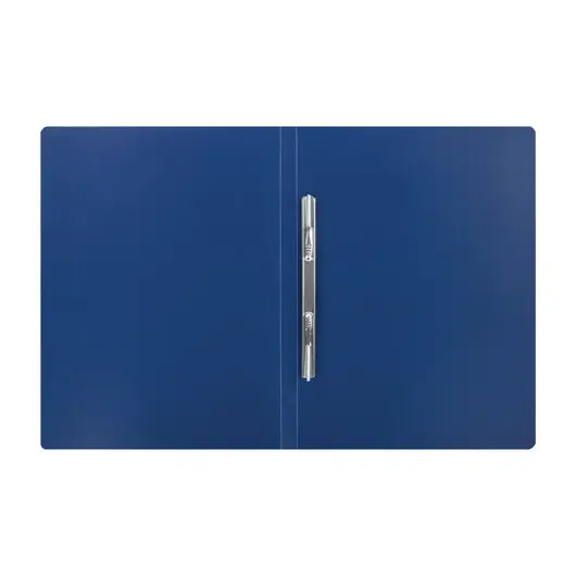 Папка с металлическим скоросшивателем STAFF, синяя, до 100 листов, 0,5 мм, 229224, фото 3