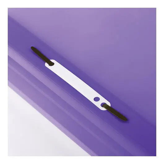 Скоросшиватель пластиковый STAFF, А4, 100/120 мкм, фиолетовый, 229237, фото 4