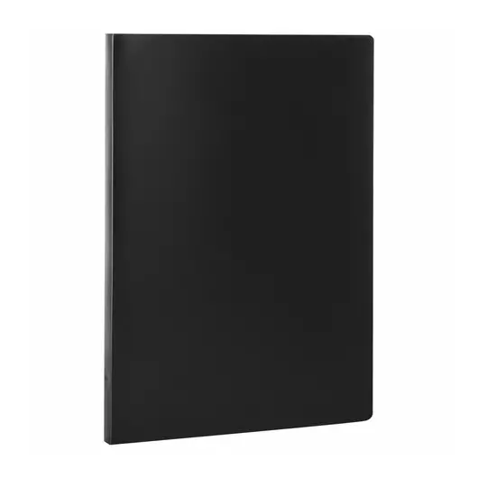 Папка с пластиковым скоросшивателем STAFF, черная, до 100 листов, 0,5 мм, 229231, фото 1