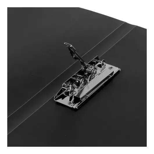 Папка с боковым металлическим прижимом STAFF, черная, до 100 листов, 0,5 мм, 229233, фото 5
