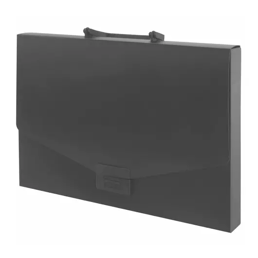 Портфель пластиковый STAFF А4 (320х225х36 мм), без отделений, черный, 229241, фото 2