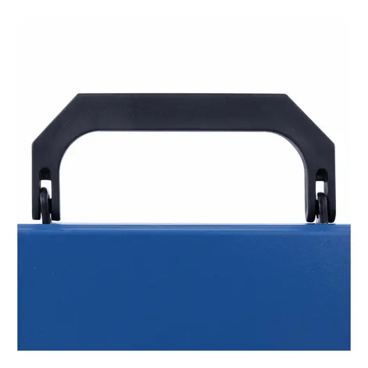 Портфель пластиковый STAFF А4 (330х235х36 мм), 7 отделений, индексные ярлыки, синий, 229242, фото 4