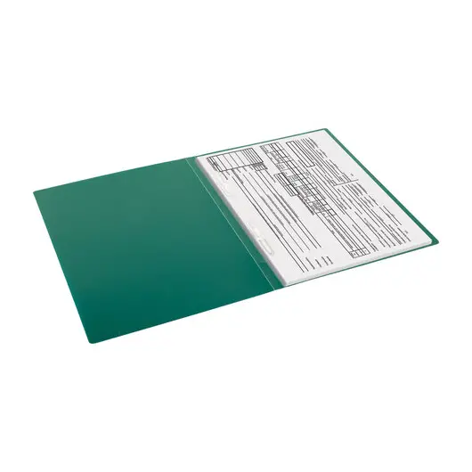 Папка с пластиковым скоросшивателем STAFF, зеленая, до 100 листов, 0,5 мм, 229228, фото 7