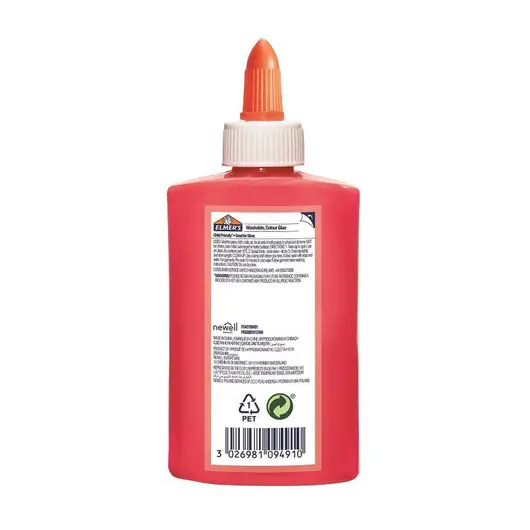 Клей для слаймов канцелярский цветной (непрозрачный) ELMERS Opaque Glue, 147 мл, розовый, 2109491, фото 2