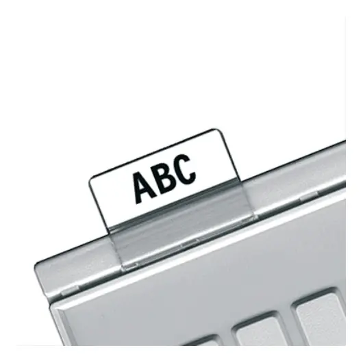 Картотечные индексные окна HAN, комплект 10 шт., для разделителей А4, А5, А6, прозрачные, НА9001, фото 1