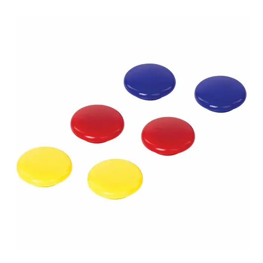 Набор для магнитно-маркерной доски (магнитный стиратель, магниты 30 мм - 6 шт., цвет ассорти), блистер, BRAUBERG, 231158, фото 6
