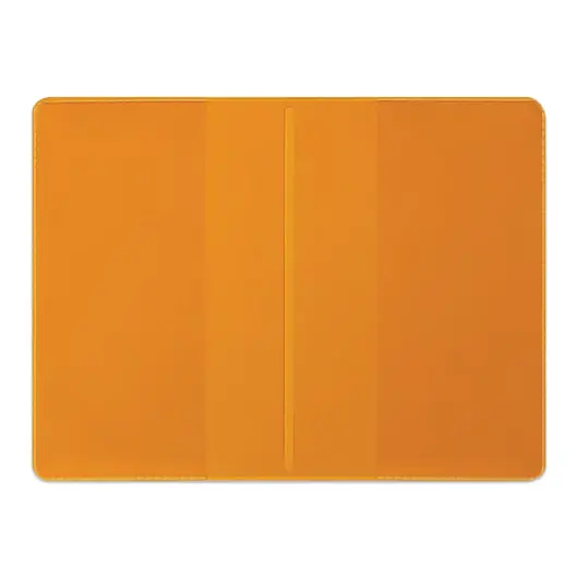 Обложка для проездного билета, ПВХ, 123х94 мм, ассорти (прозрачный синий, желтый, оранжевый), ДПС, 1785.250.Ф, фото 2