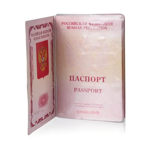 Обложка для листа паспорта, 128х87 мм, ПВХ, прозрачная, ДПС, 1361.К, фото 2