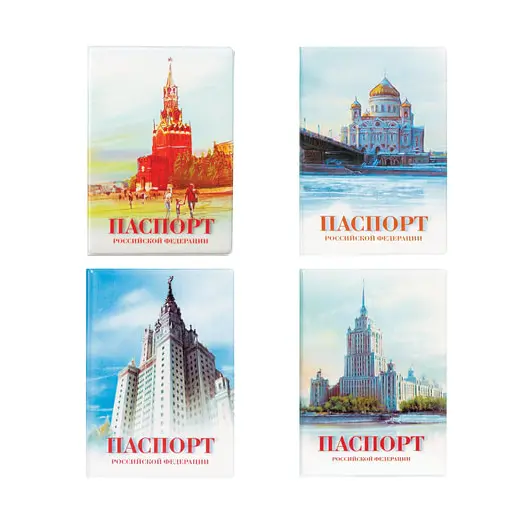 Обложка для паспорта, ПВХ, полноцветный рисунок, дизайн ассорти, ДПС, 2203.ПС, фото 3