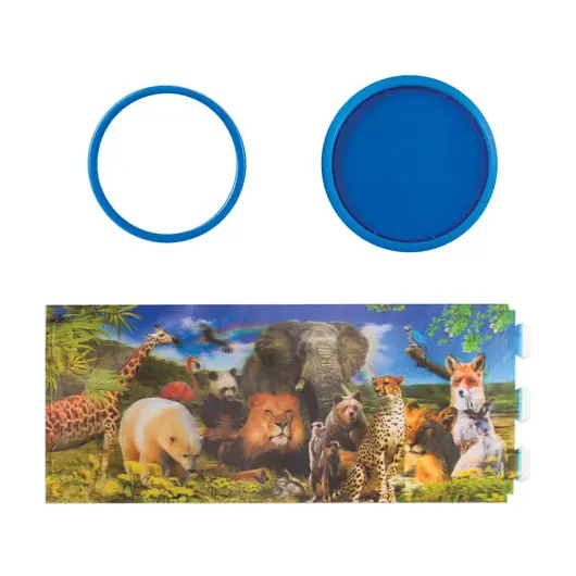 Подставка-стакан для канцелярских принадлежностей BRAUBERG, 3D-эффект, &quot;Дикие животные&quot;, D 87x106 мм, 236441, фото 3