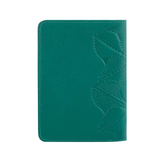 Бумажник водителя FABULA &quot;Abstraction&quot;, натуральная кожа, тиснение, 6 пластиковых карманов, зеленый, BV.50.SE, фото 3