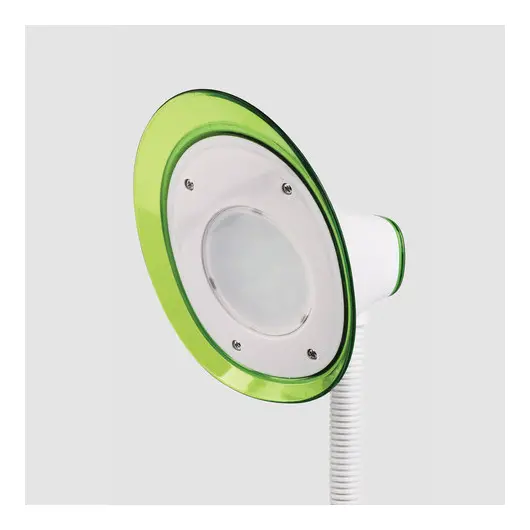 Светильник настольный SONNEN OU-608, на подставке, светодиодный, 5 Вт, белый/зеленый, 236670, фото 4