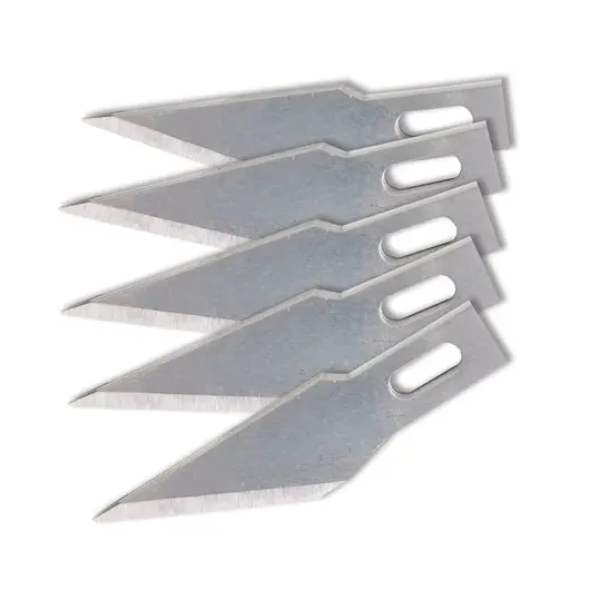 Лезвия для макетных ножей (скальпелей) 8 мм BRAUBERG, КОМПЛЕКТ 5 шт., блистер, 236636, фото 3