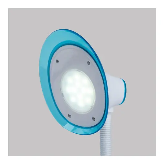 Светильник настольный SONNEN OU-608, на подставке, светодиодный, 5 Вт, белый/синий, 236669, фото 5