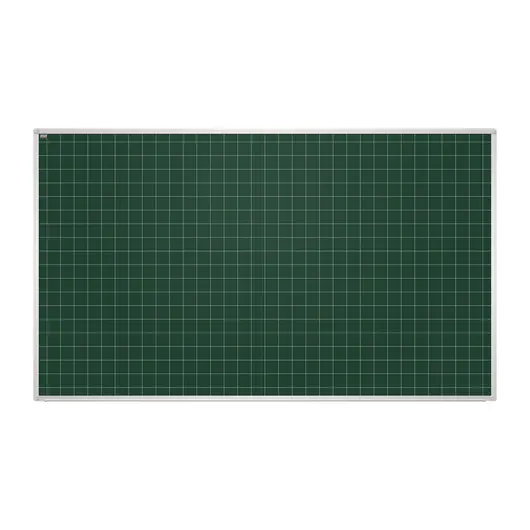 Доска для мела магнитная (85x100 см), зеленая, В КЛЕТКУ, алюминиевая рамка, EDUCATION &quot;2х3&quot;, TKU8510K, фото 1