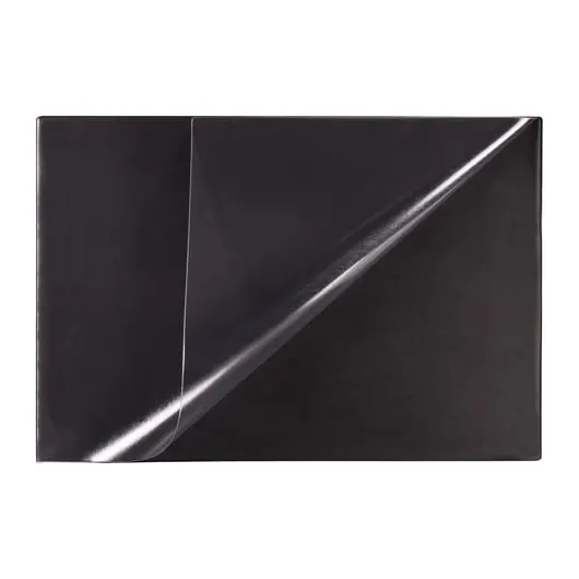Коврик-подкладка настольный для письма (650х450 мм), с прозрачным карманом, черный, BRAUBERG, 236775, фото 2