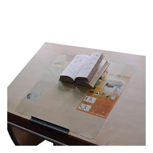 Коврик-подкладка настольный для письма ДЭМИ, силикон, прозрачный, СУТ.17.290, 51х65 см, фото 2