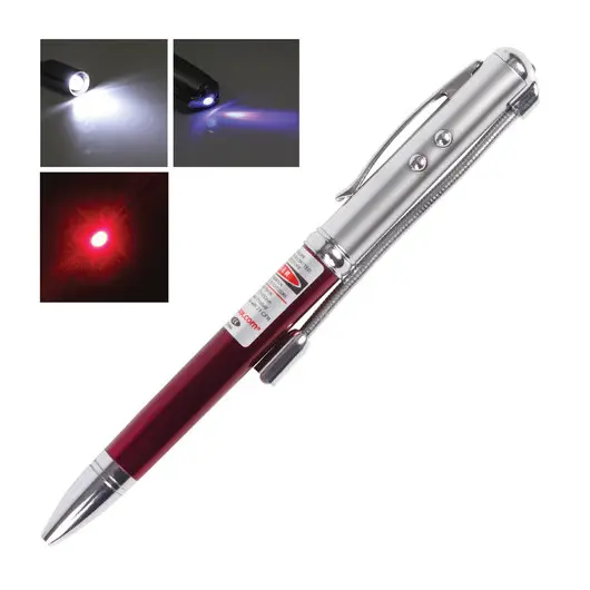 Указка лазерная, радиус 200 м, красный луч, LED-фонарь, стилус, детектор купюр, ручка, TD-RP-36, фото 1