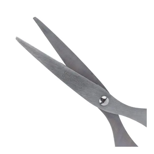 Ножницы ОФИСНАЯ ПЛАНЕТА, 160 мм, классической формы, чёрные, 2-х сторонняя заточка, 236934, фото 4
